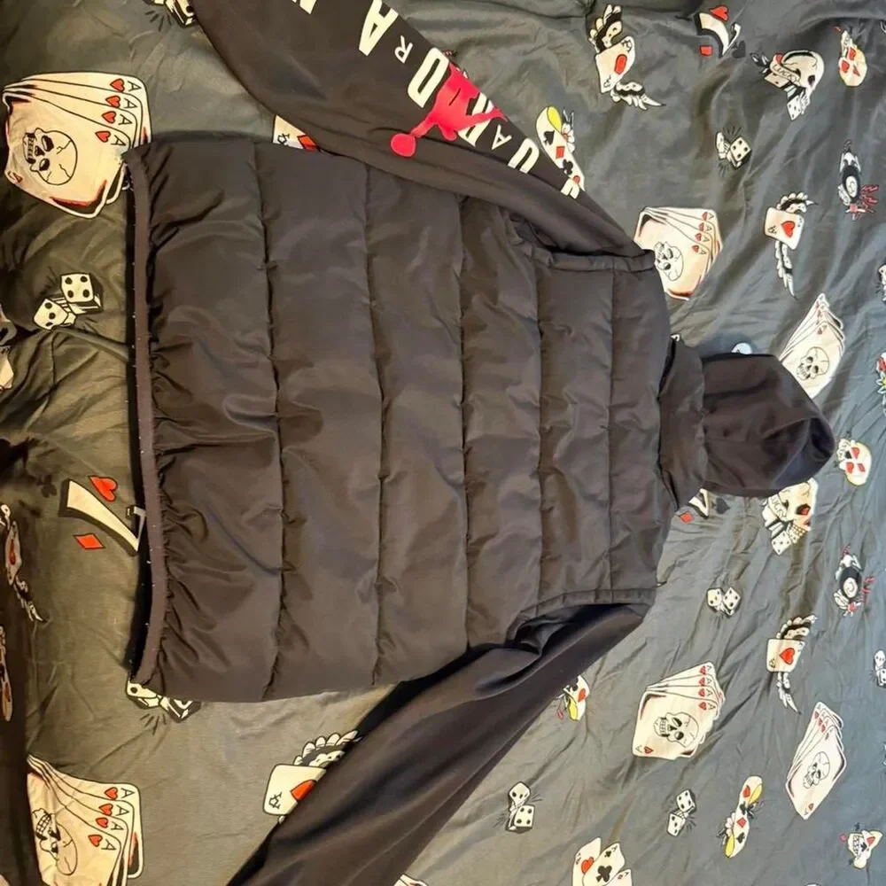 Jordan Men's Black and Navy Jacket